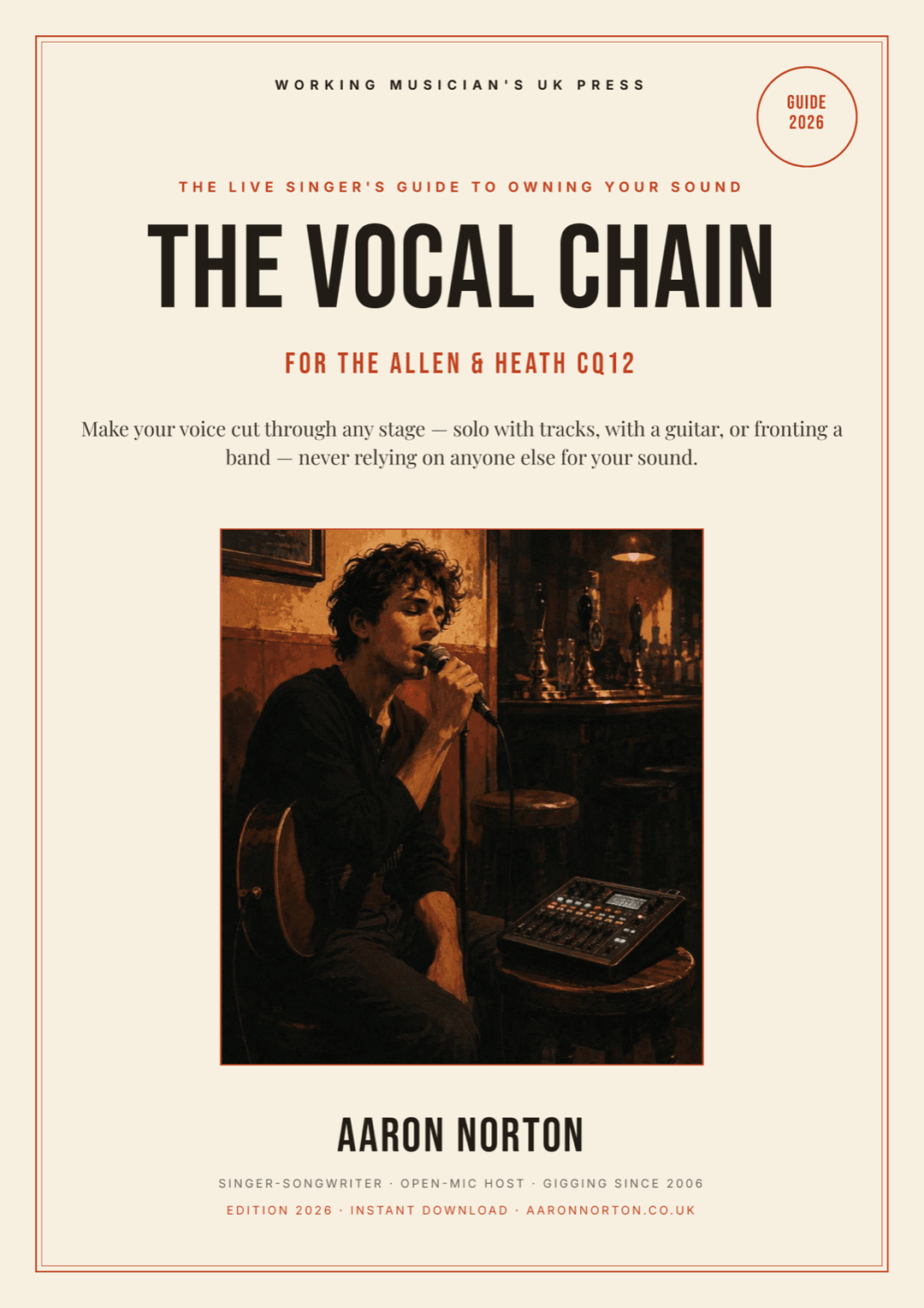 The Vocal Chain — live vocal setup for the Allen & Heath CQ12